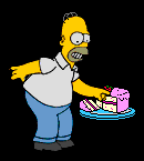 Homer nascht Kuchen!